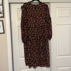 Divided dress maxi floral